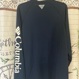 Columbia Navy PFG Shirt with Logo